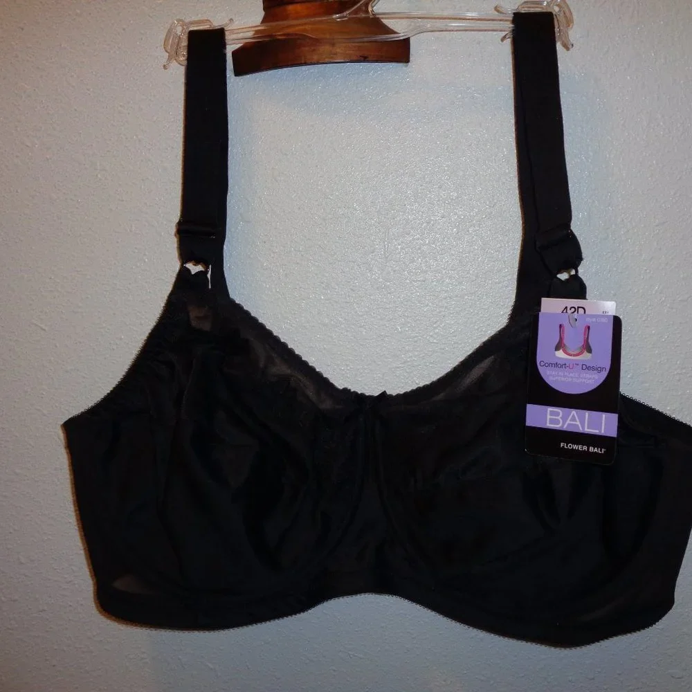 BALI Comfort-U Flower Full-Figure Bra 0180 42D